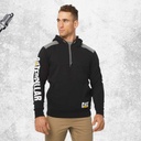 CAT Logo Panel Hooded Sweatshirt