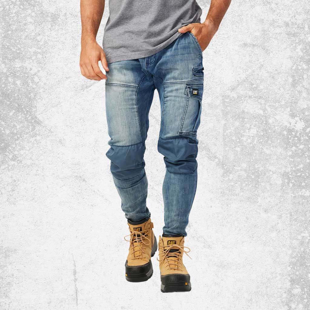CAT Dynamic Pants - Light Acid Wash