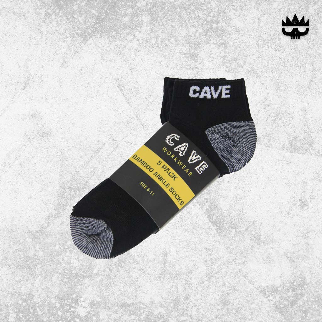 CAVE Bamboo Ankle Sock 5 pk