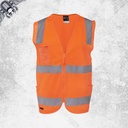 JB's Hi-Vis (D+N) Zip Safety Vest