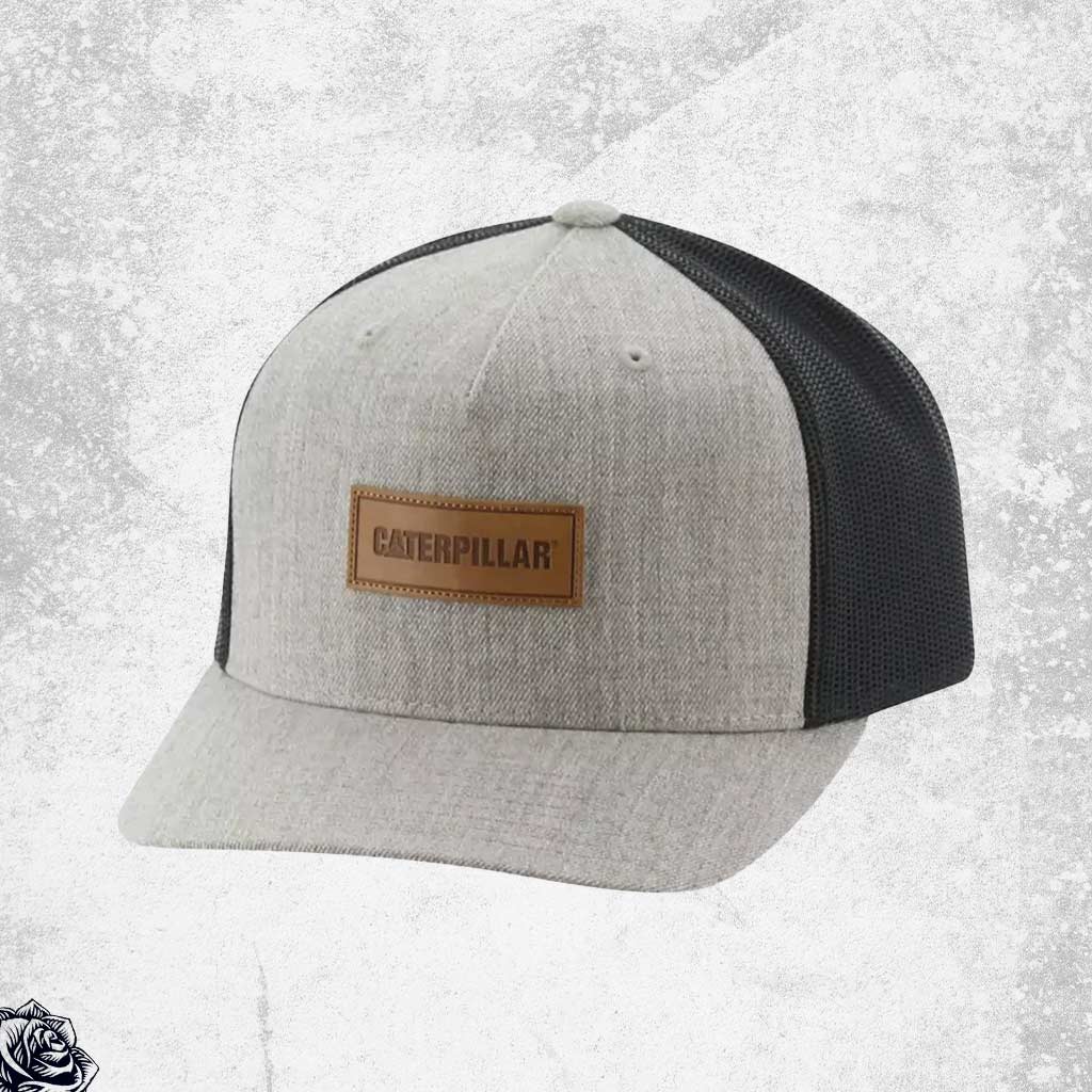 CAT Caterpillar Patch Flat Bill Cap