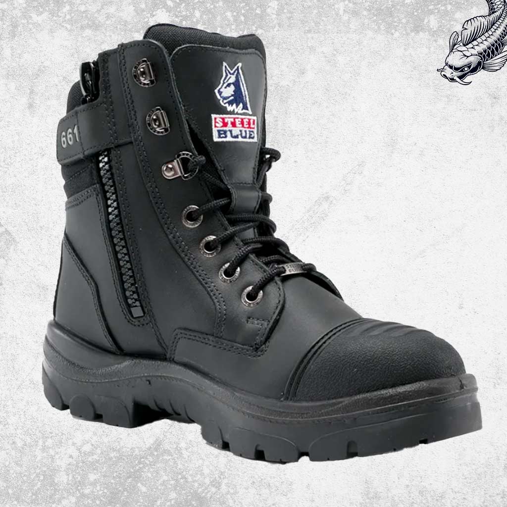 Steel Blue Southern Cross Zip TPU Boots
