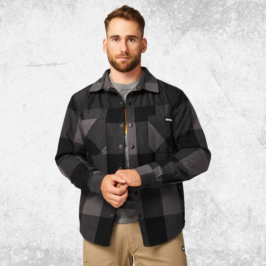 CAT Block Insulated Shirt Jacket