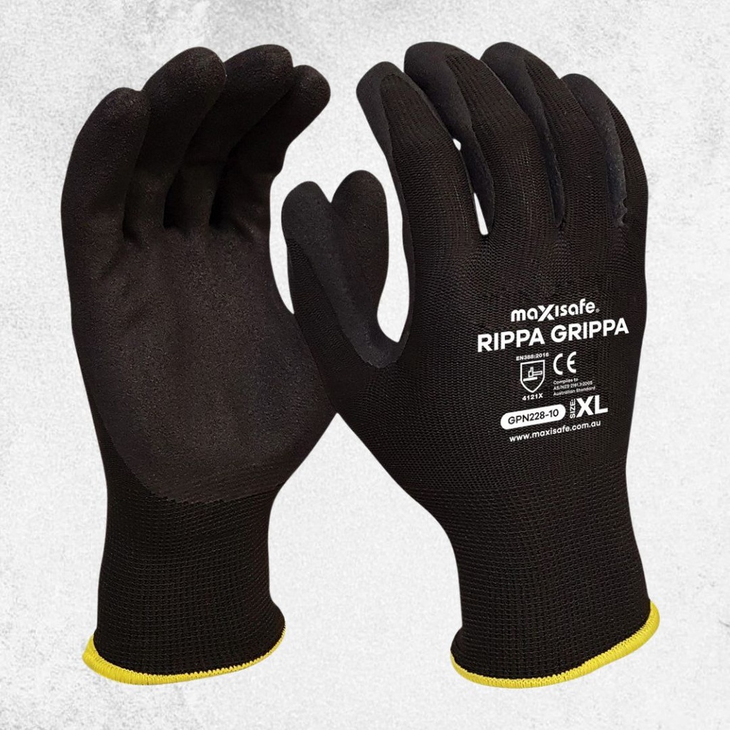 Maxisafe Rippa Grippa Nitrile Gloves