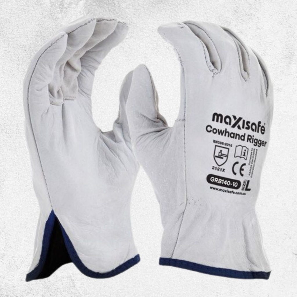 Maxisafe Natural Cow Grain Rigger Glove