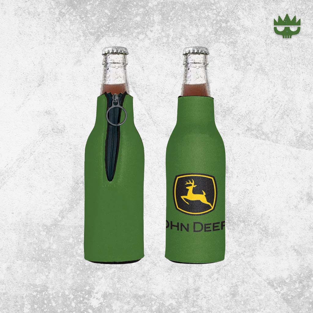 John Deere -  Bottle Cooler - Green With Trademark Logo