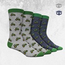 John Deere - 2 Pack Tractor Row Fashion Socks