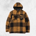 CAT Hooded Flannel Shirt Jacket