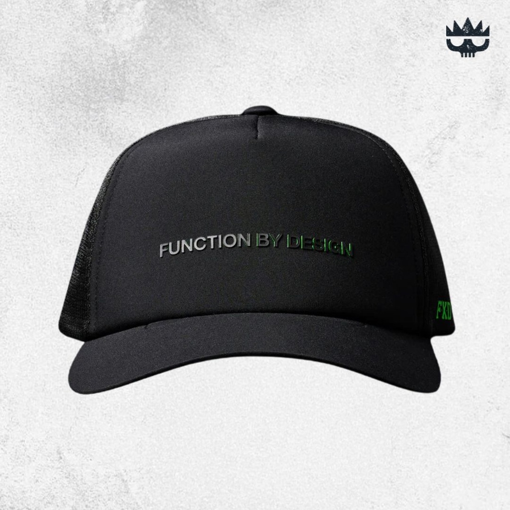 FXD CP-13 Trucker Cap Black Small Logo