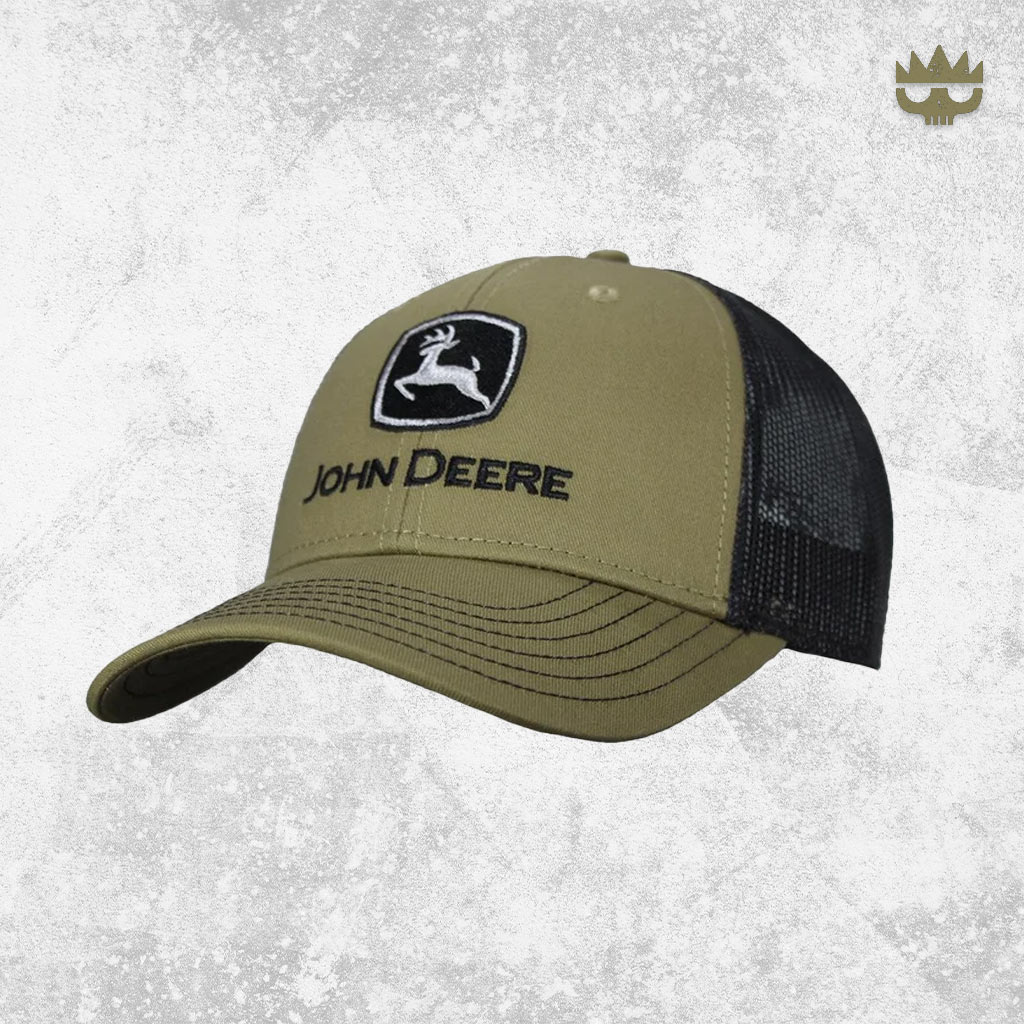 John Deere - Twill/ Trucker Mesh Cap - Olive