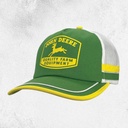 John Deere - Vintage Logo Trucker Mesh Racing Stripe Cap