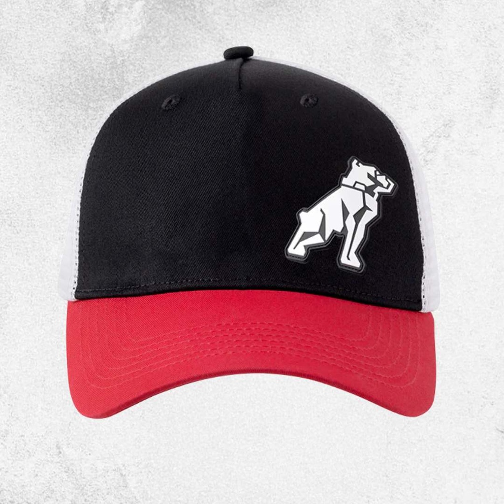 Mack Tri Colour Curved Trucker Cap
