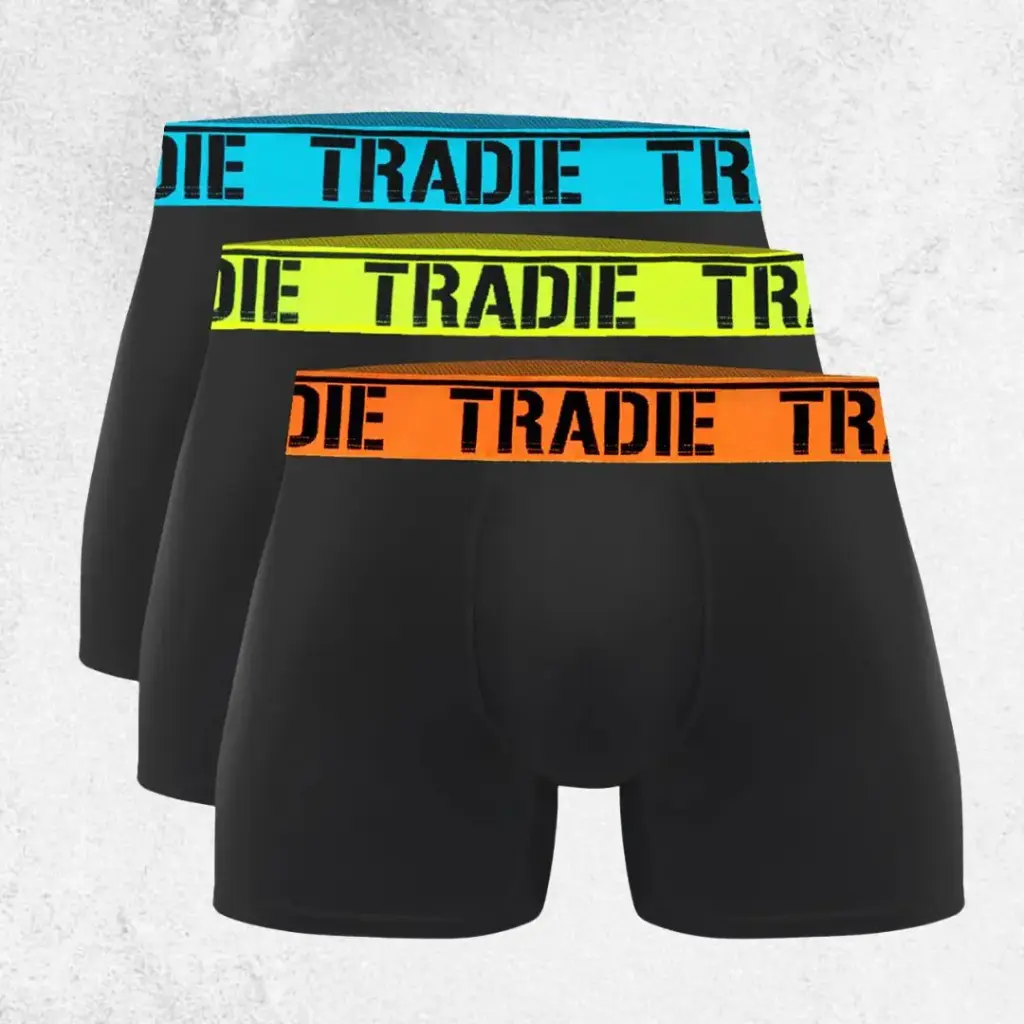 Tradie Big Fella 3pk Fitted Trunks