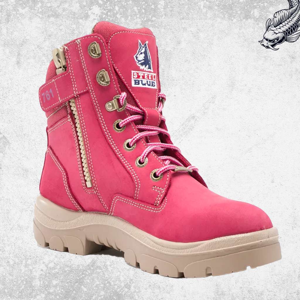 Steel Blue Southern Cross Zip Ladies TPU Boots