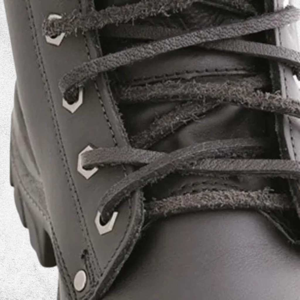 Steel Blue Leather Laces 150cm - 2PK