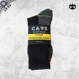 [CWSK-1] CAVE Tough Work Socks 3PK