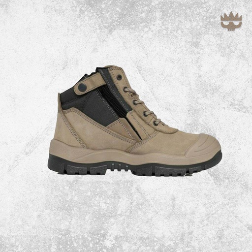 Mongrel 461060 - ZipSider Boot with Scuff Cap - Stone