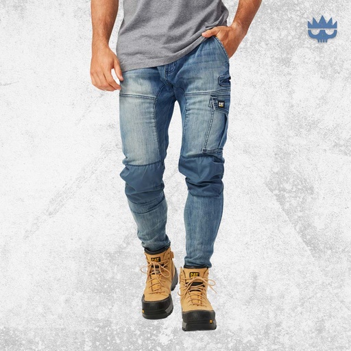 CAT Dynamic Pants - Light Acid Wash