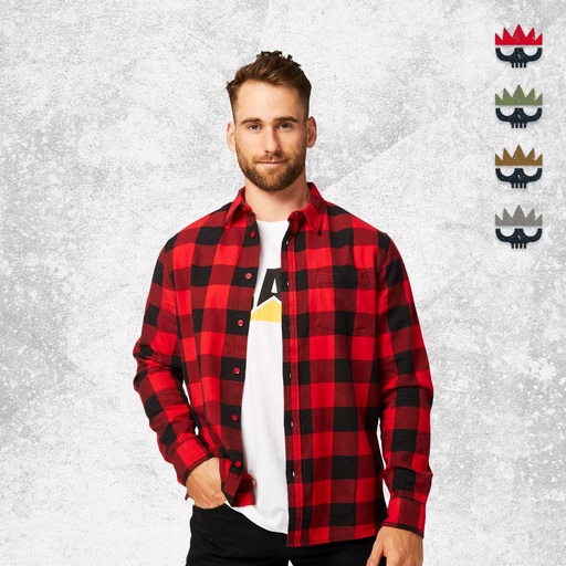 CAT Buffalo Check Work Shirt