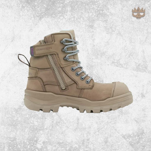 Blundstone 8863 - RotoFlex WR Nubuck 150mm Women's Zip Side Safety Boot