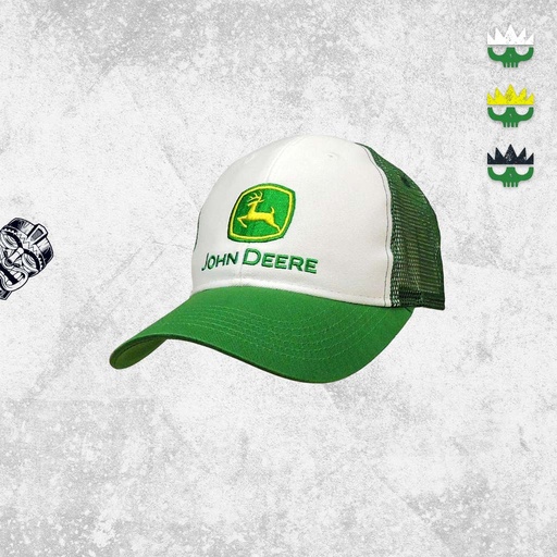 John Deere Logo 6 Panel Mesh Cap