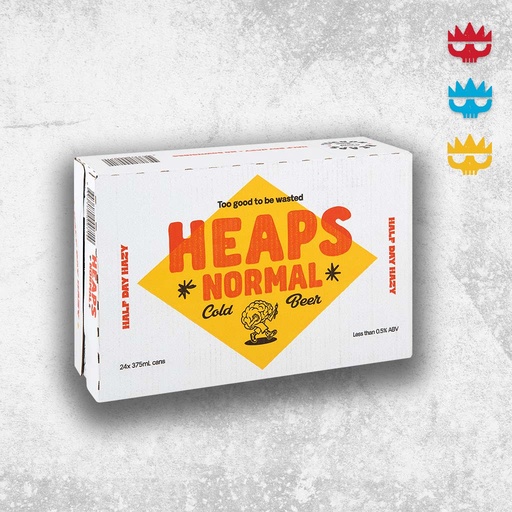 Heaps Normal Beer 24 x 375mL Carton