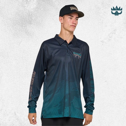 The Mad Hueys - Frothin Hooked For Life - UPF 50+ Fishing Jersey