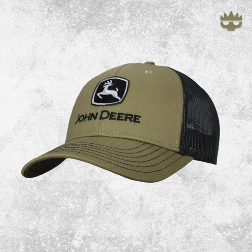 [13080868OV00] John Deere - Twill/ Trucker Mesh Cap - Olive