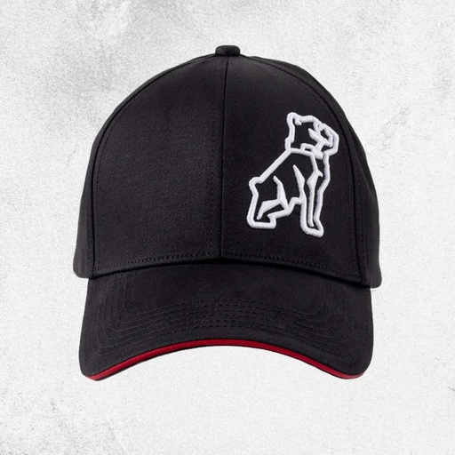 [MKBAS2401BD0000] Mack Red Trim Curved Brim Baseball Cap