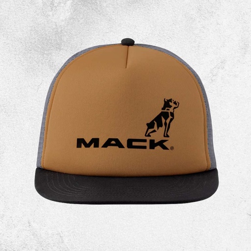 [MKFBF2402T30000] Mack Firm Flat Brim Foam Tri Colour Trucker