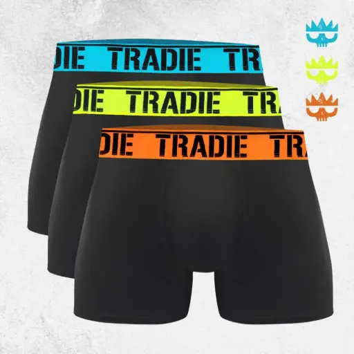 Tradie Big Fella 3pk Fitted Trunks