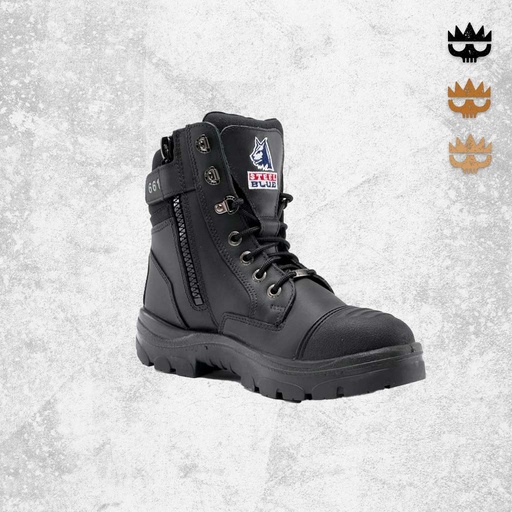 Steel Blue Southern Cross Zip TPU Boots