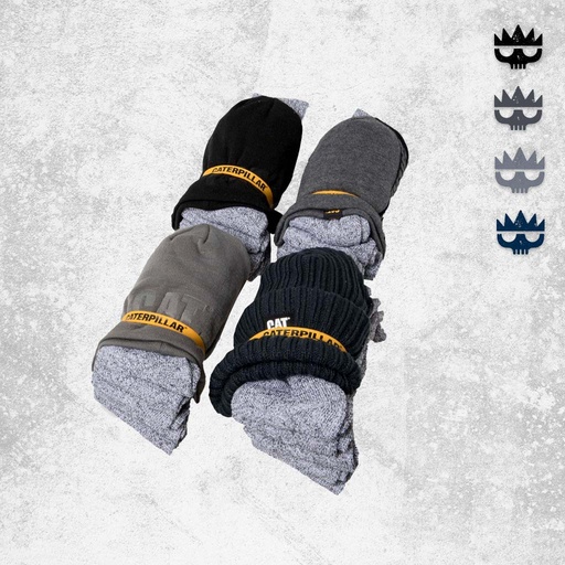 [1490049] CAT Beanie/Sock Bundle 5Pk
