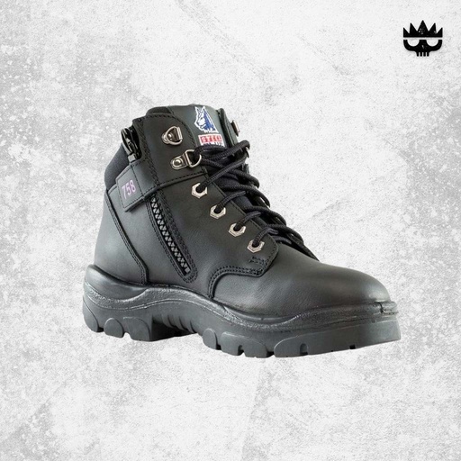 Steel Blue Parkes Zip Ladies Boots - Black
