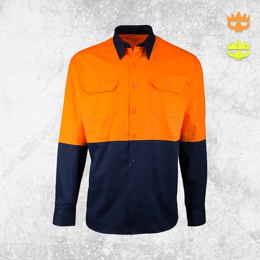 Tough Inc Hi Vis LS Drill Shirts